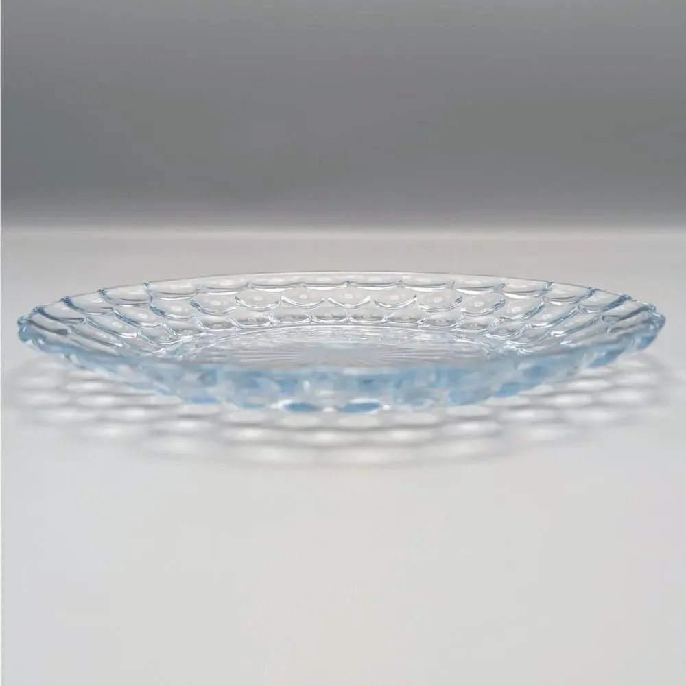 Anchor Hocking Bubble Blue Bread & Butter Plates 6.5